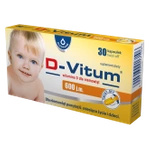 D-Vitum witamina D dla dzieci 600 j.m. 30 kapsułek "twist-off"