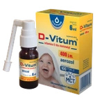 D-Vitum witamina D dla niemowląt aerozol 400 j.m.  6 ml