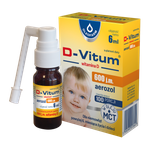 D-Vitum witamina D dla niemowląt aerozol 600 j.m.  6 ml