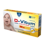 D-Vitum witamina D dla niemowląt 400 j.m., 30 kapsułek twist-off